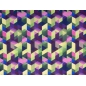 Țesătură de rochie din lână cu model geometric