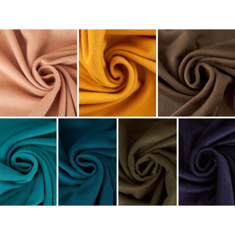 Tessuto per cappotto con pelo Top 001F - 10 colori