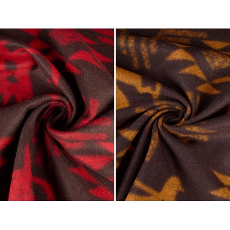 Tecido para casacos Maxmara - Padrão asteca - 2 cores!