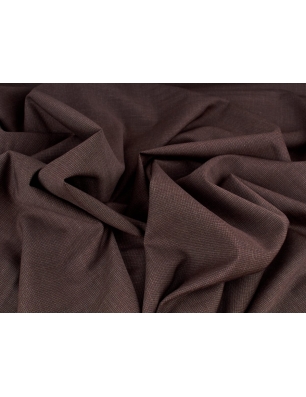 Kostymtyg i ull - chokladbrun fin houndstooth.