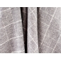 Wool flannel fabric - gray delicate checkered pattern