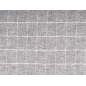 Wool flannel fabric - gray delicate checkered pattern