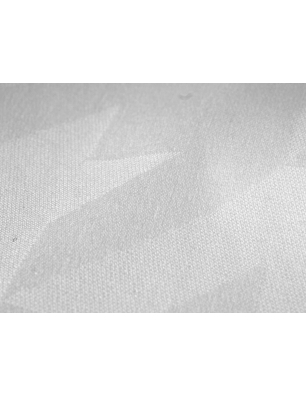 Bomuldsstof med elastan - hvid houndstooth