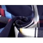 Tissu en denim coton - grand carreau