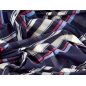 Tissu en denim coton - grand carreau