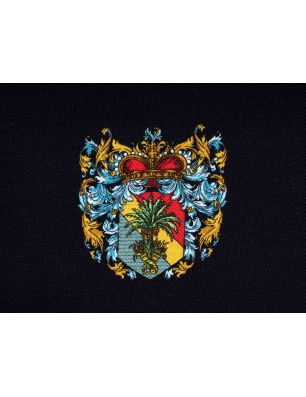 Dzianina bawełniana z elastanem - wzór w stylu Dolce&Gabbana