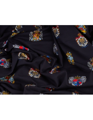 Baumwollstrickstoff mit Elasthan - Muster im Stil von Dolce&Gabbana