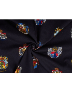 Памучна трикотажна материя с еластан - модел в стил Dolce&Gabbana