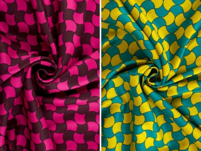 Audinys Viskozė Raso Foxy - Retro žvynai - spalvos