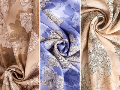 Ύφασμα Βισκόζη Ράσο Φόξυ - Λεπτά λουλούδια