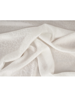 Jacquard jurkstof viscose panterprint