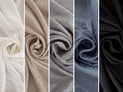 Viscose dress fabric - jacquard leopard print.