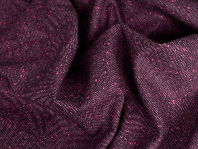 Tkanina garniturowa wełniana - Różowy tweed