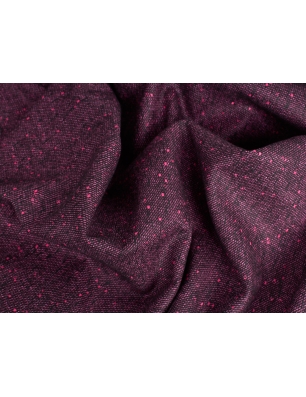 Tkanina garniturowa wełniana - Różowy tweed