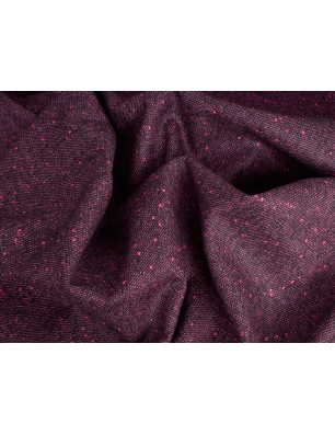 Tkanina garniturowa wełniana - Różowy tweed