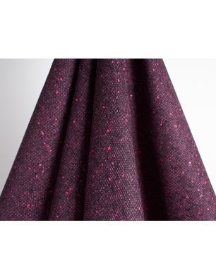 Tweed Stoff Kostümwolle - rosa