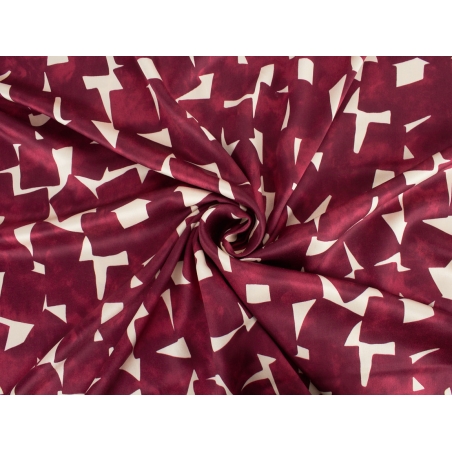Viskosegewebe mit subtiler Glanz in geometrischem Muster