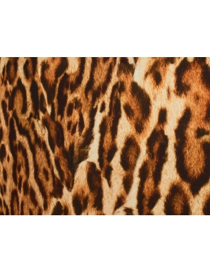 Baumwollstrickstoff im Leopardenmuster