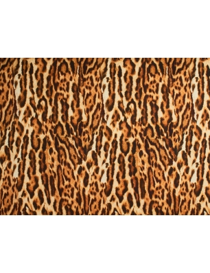 Cotton fabric in leopard print