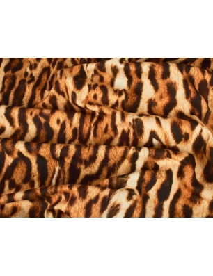Cotton fabric in leopard print