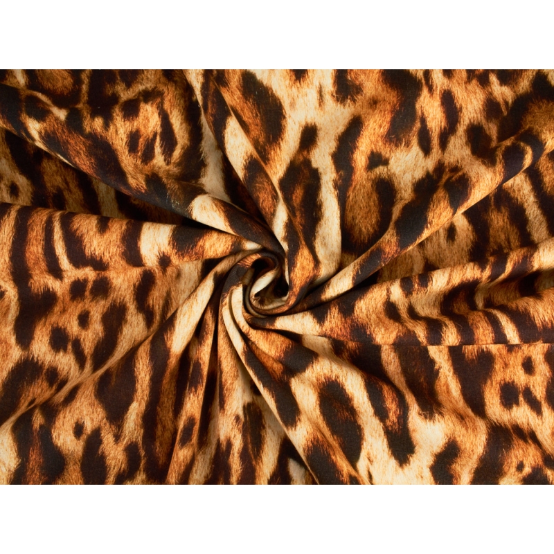Bavlněná látka s leopardím vzorem
