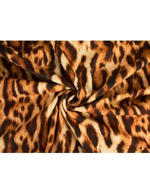 Bavlněná látka s leopardím vzorem