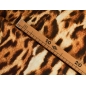 Cotton fabric in leopard print