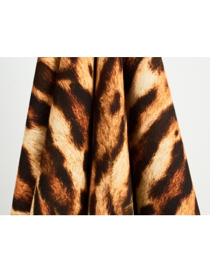 Cotton fabric in leopard print