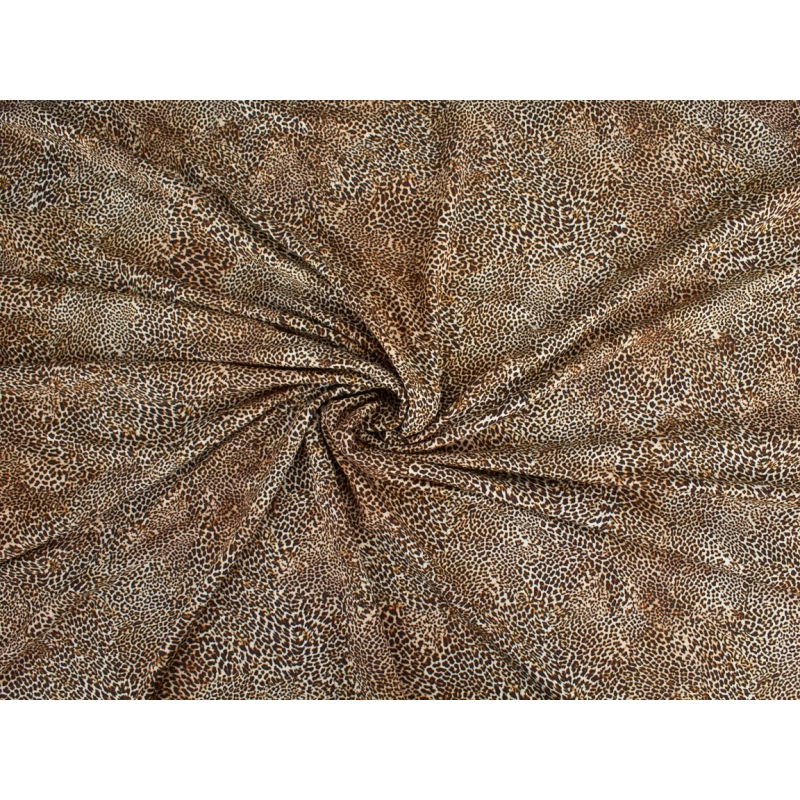 Malha de viscose - pequeno padrão de leopardo