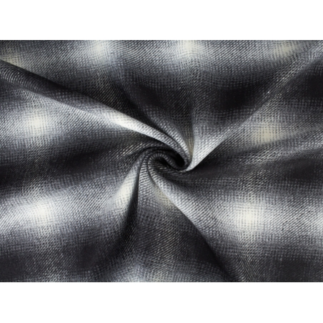 Wool fabric - gradient check in Dior style - report