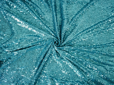 Lantejoulas em tule elástico
