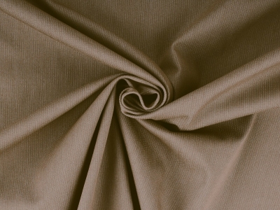 Tela para camisa de mezclilla ligera color marrón claro.