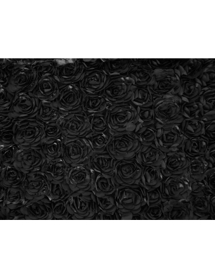 Structural lace on tulle - little roses