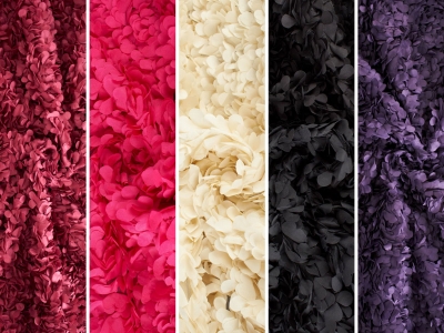 Hortensia - Koroonakujulised roosipetlikud 3D - 3 värvi