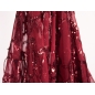 Pizzo elastico con paillettes - frange