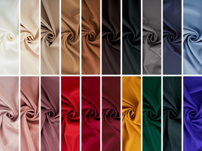 Audums Viskoza PREMIUM - Vajella - twill - krāsu gamma