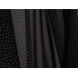 Black chiffon with silver sequins