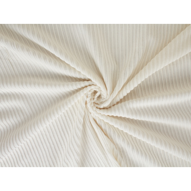 Coarse elastic two-rib corduroy - cream