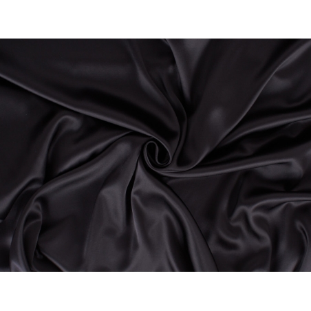 Krepéret viskose satin med elastan