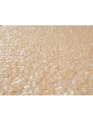 Sequin material - sequins on tulle - material with sequins - champagne.