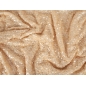 Jemný elastický flitrový materiál - šampaňský