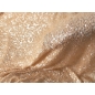 Delicate sequin fabric, stretchy - champagne