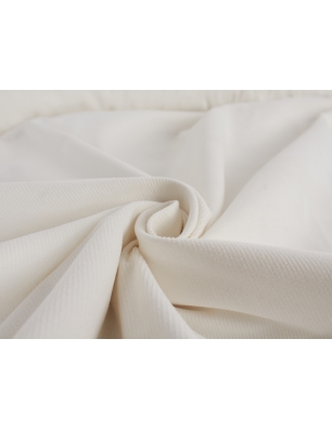 Material de corduroy fino em ecru claro cremoso.