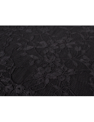 Black lace by the meter