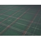 Viscose brilhante em xadrez verde no estilo Gucci