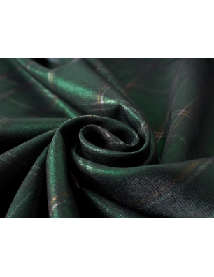 Viskose mit Glanz im Karomuster im Gucci-Stil