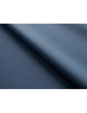 Вълнен плат Loro Piana стально синьо