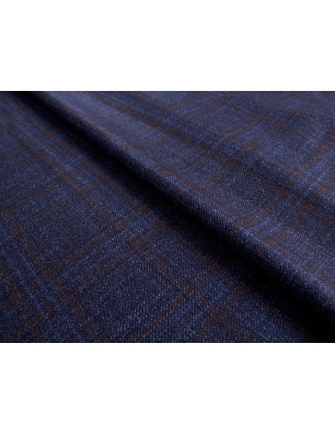 Wool for a blazer - Loro Piano - navy check