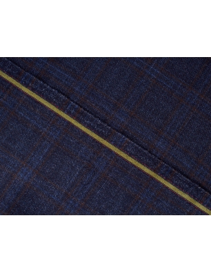 Wool for a blazer - Loro Piano - navy check