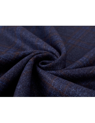 Wool for a blazer - Loro Piano - navy check